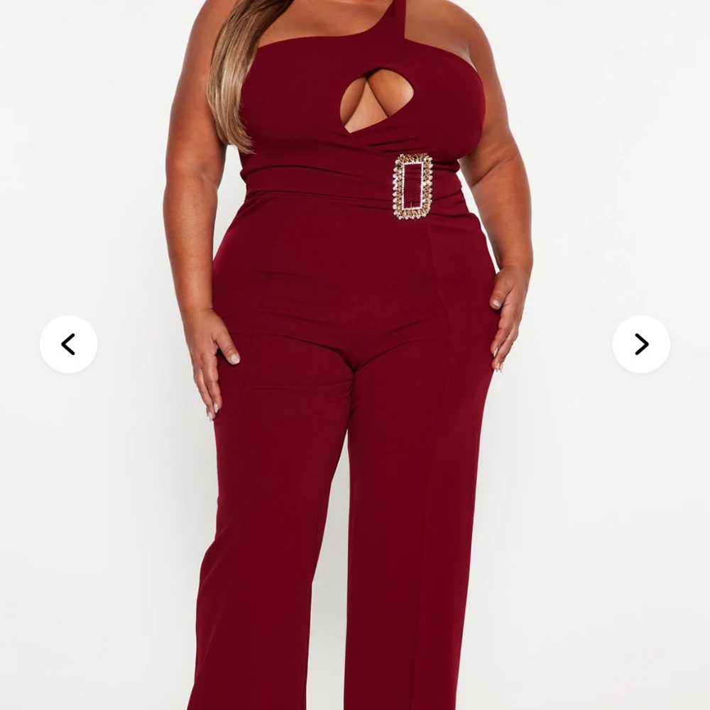 Fashion Nova Amelia One Shoulder Jumpsuit